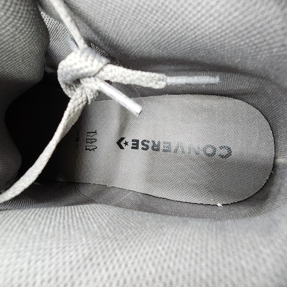 Chuck‎ Taylor All Star High Street Faux-Leather Shoes Mens 13 Sharkskin Gray NEW - Picture 10 of 15